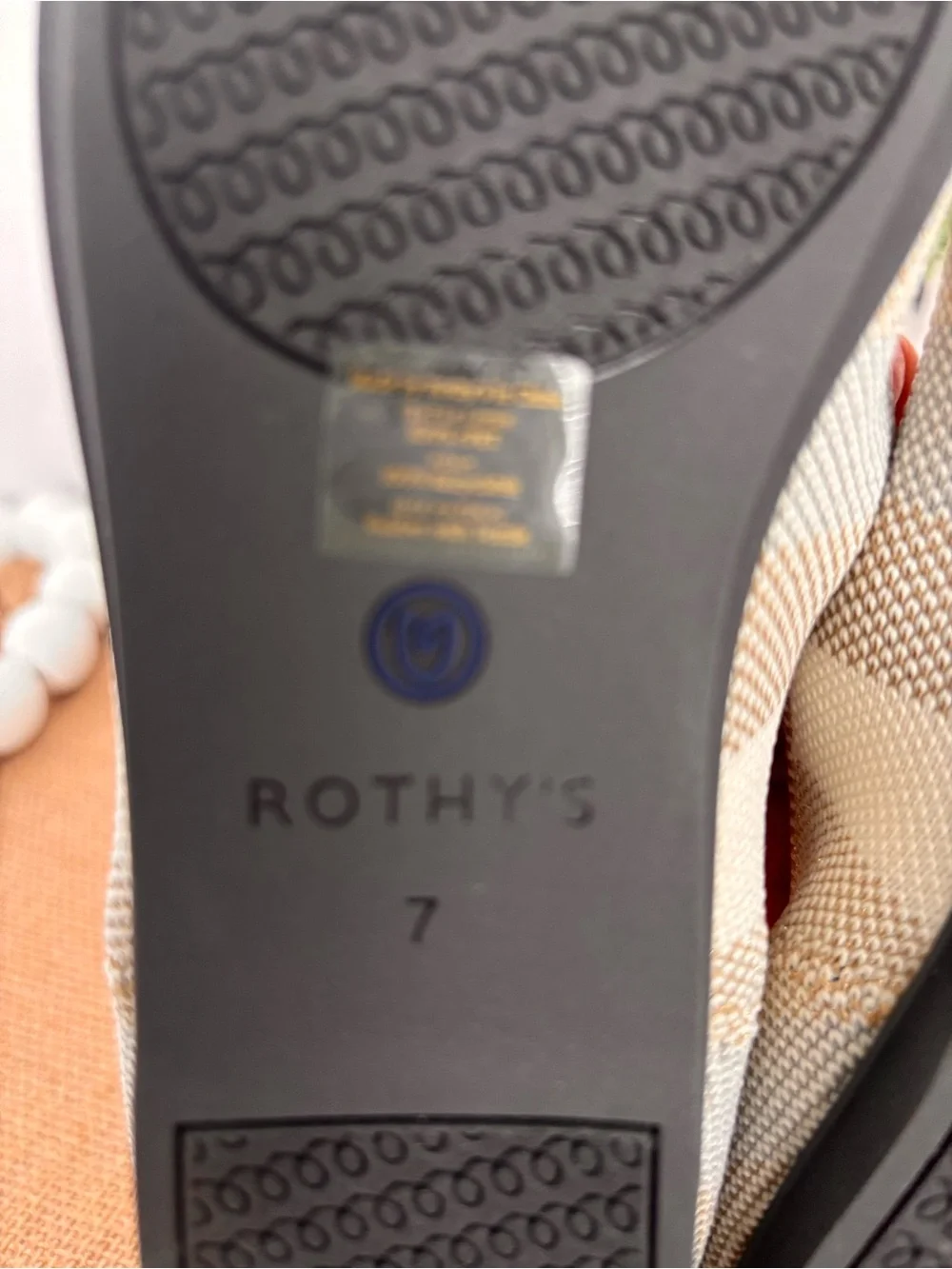 Rothy's Golden Big Stripe Women's Flats